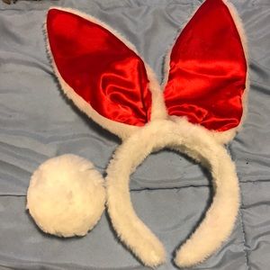 Bunny ears and bunny tail
